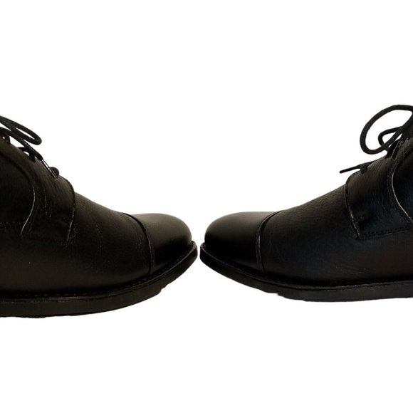 Belvedere Studio Oxford Shoes  DUKE  sz 11D  Black Cap Toe Leather  Brazil  EXC main image 7
